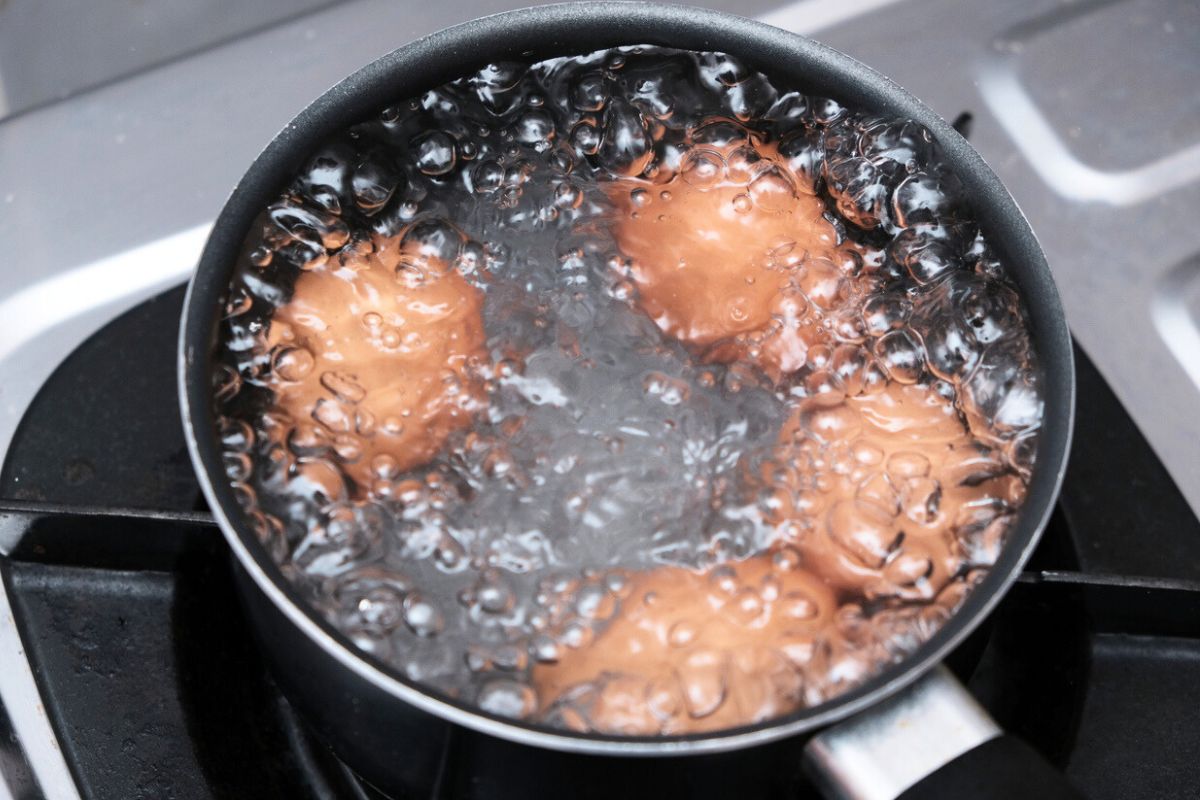 Faites bouillir des coquilles d’œufs