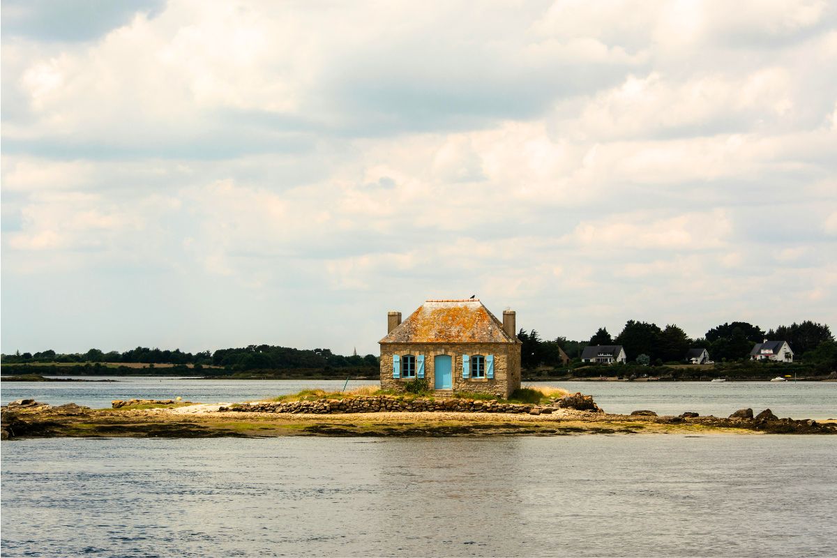 Maison de François Damiens sur une île bretonne