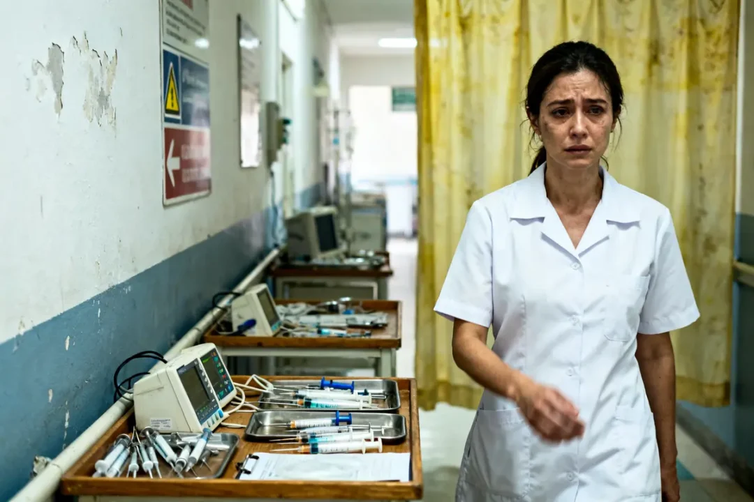 Infirmière dans un couloir d'hôpital, symbolisant "marre d'être infirmière que faire" solutions