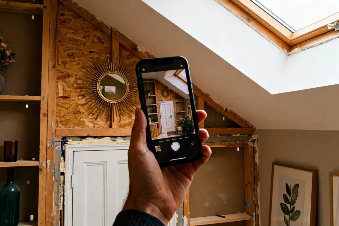 Réservation d’un aménagement intérieur avec reno-guide.fr grâce à une photo de pièce rénovée