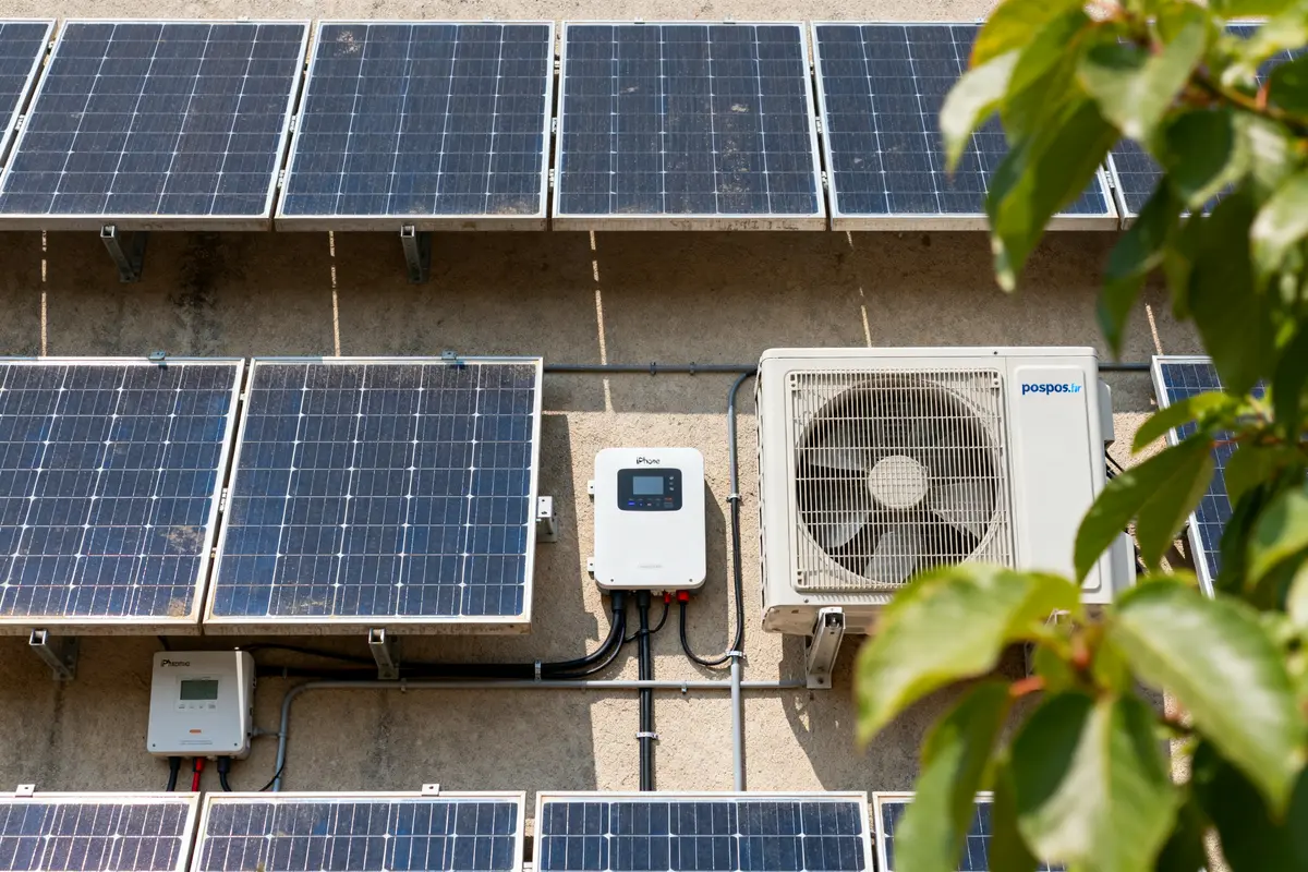 Panneaux solaires et unité de climatisation associés aux avis sur Comepos.fr